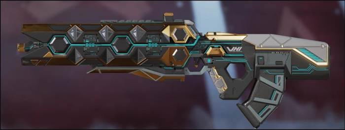 Flatline reactive skin "Heat Sink" from Apex Legends.